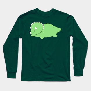 Green Triceratops Long Sleeve T-Shirt